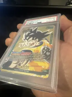 Son Goku SB02-033 Gold Leader Manga Booster 02 Dragon Ball Card English - Image 3