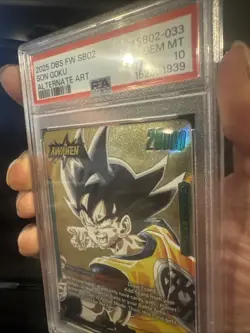 Son Goku SB02-033 Gold Leader Manga Booster 02 Dragon Ball Card English - Image 5