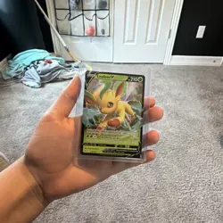 Pokemon TCG Holo Card Lot Pikachu Leafeon V Radiant Eternatus Bidoof - Image 5