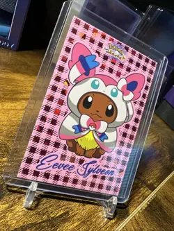 Pokemon Let’s Go Eevee! Card Database Eevee Sylveon Red Ice Holo - Image 3