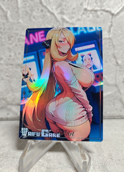 Cynthia Trading Card Waifu Goddess Story Anime Girl holo Karte Manga Full Art - Image 1