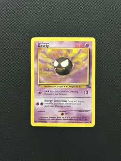 Gastly 33/62 | Base Set Fossil | Non Holo Pokemon Card LP - Image 1