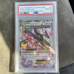 PSA 10 M Rayquaza EX 76/108 Celebrations Classic Collection Pokemon 2021 - Image 1