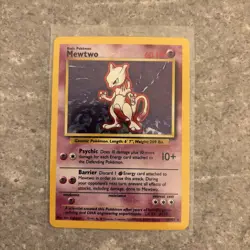 Mewtwo 10/102 Base Set Played Condition Pokemon Card Rare Holo - Image 1