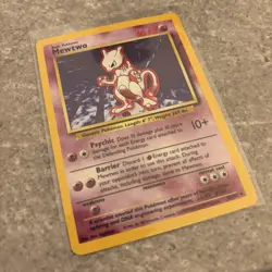 Mewtwo 10/102 Base Set Played Condition Pokemon Card Rare Holo - Image 2