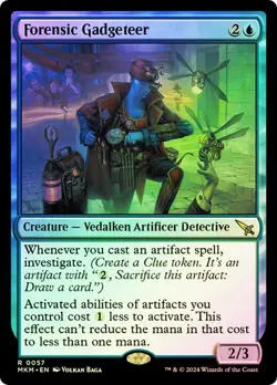 Magic The Gathering MTG FORENSIC GADGETEER FOIL Murders at Karlov Manor NM - Image 1
