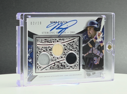 🔥 2/10 🔥 MIKE PIAZZA 2023 Topps Sterling AUTO RELIC BLUE #SSAR-PIA Mets HOF 💎 - Image 2