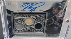 🔥 2/10 🔥 MIKE PIAZZA 2023 Topps Sterling AUTO RELIC BLUE #SSAR-PIA Mets HOF 💎 - Image 5