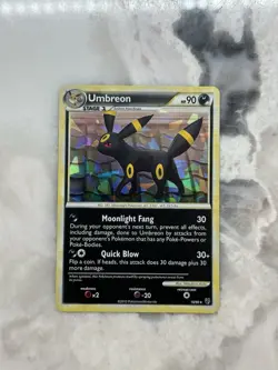 Umbreon 10/90 - Holo Rare Undaunted Cracked Ice Holo - Pokemon TCG Card - LP - Image 1