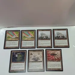 Magic The Gathering Retro Frame Artifact Card Lot Of 7 Ornithopter Drum Star - Image 1