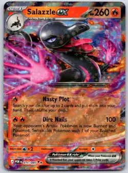 POKEMON PERFECT ORDER SALAZZLE EX 016/088 DOUBLE RARE HOLO NM - Image 1