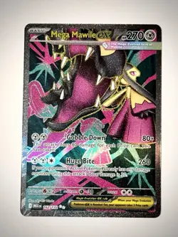 2025 Pokemon Mega Evolution Mawile ex Ultra Rare #162/132 - Image 1