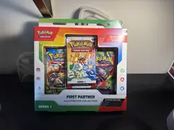 Pokemon First Partner Illustration Collection Series 1 Box, 3 Promo Cards - Image 1