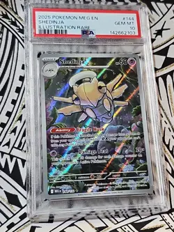 Shedinja #144 PSA 10 Gem IR 2025 Mega Evolution EN Pokemon (103) FREE SHIPPING! - Image 5
