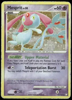 Pokemon Mesprit Holo Rare Mysterious Treasures 14/123 HP Holo - Image 1