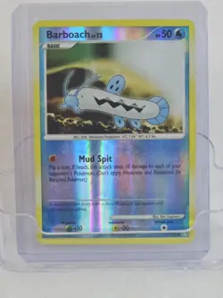 Barboach 72/123 Reverse Holo Mysterious Treasures Pokemon Card Rare 2007 - Image 1