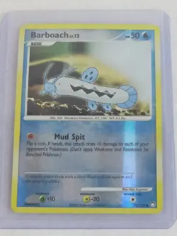 Barboach 72/123 Reverse Holo Mysterious Treasures Pokemon Card Rare 2007 - Image 3