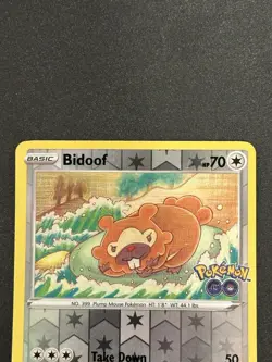 Pokemon Bidoof Peelable Ditto 059/078 PGO Pokemon GO NM - Image 2
