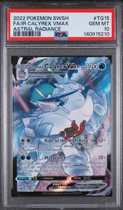 ICE RIDER CALYREX VMAX - PSA 10 - 2022 POKEMON SWSH ASTRAL RADIANCE - #TG15 - Image 1
