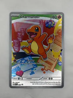 Pokemon 30th Series 1 First Partner Set Bulbasaur Charmander Squirtle 037-039 - Image 3