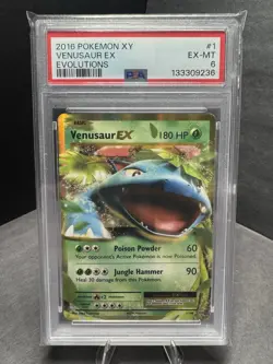 Pokemon TCG: PSA 6 Venusaur 1/108 XY Evolutions 2016 - Image 1