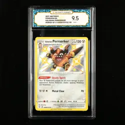 TQG 9.5 Mint+ 2021 Pokemon ENG Galarian Perrserker #SWSH-SF D SVO87/SV122 SR - Image 1