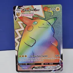Pokemon Pikachu VMAX 188/185 Vivid Voltage Full Art Rainbow Rare Secret Rare - Image 1
