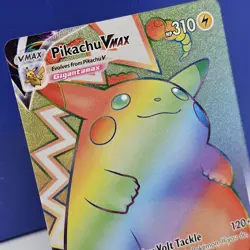 Pokemon Pikachu VMAX 188/185 Vivid Voltage Full Art Rainbow Rare Secret Rare - Image 2