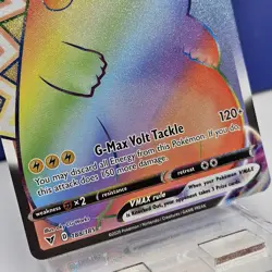 Pokemon Pikachu VMAX 188/185 Vivid Voltage Full Art Rainbow Rare Secret Rare - Image 3