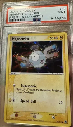 Pokemon Magnemite EX Fire Red & Leaf Green Reverse Holo #68/112 PSA 9 Mint - Image 3