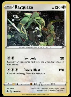 Pokemon Rayquaza SWSH029 Sword & Shield Promo Holo HP 130 2020 English - Image 1