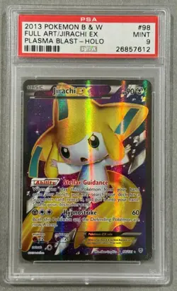 2013 Pokemon B&W Plasma Blast Jirachi EX Holo Full Art #98 PSA 9 - Image 1