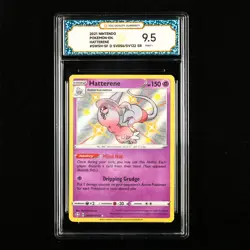 TQG 9.5 Mint+ 2021 Pokemon ENG Hatterene #SWSH-SF D SV056/SV122 SR - Image 1