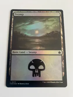 Swamp (Foil) 0277 - Foundations - Magic the Gathering (MTG) - Image 1