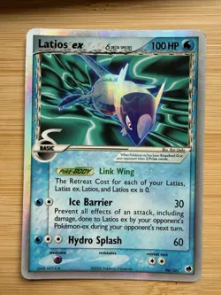 Pokemon Latios ex 96/101 Dragon Frontiers Ultra Rare Holo EX 100 HP - Image 2