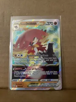 Hisuian Decidueye VSTAR 084/189 SWSH Astral Radiance Ultra Rare Holo Pokemon - Image 1
