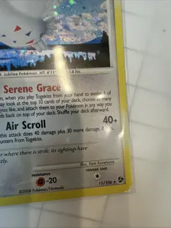 Pokemon Togekiss Stage 2 Great Encounters 120 HP Holo Rare Air Scroll 11/106 - Image 4