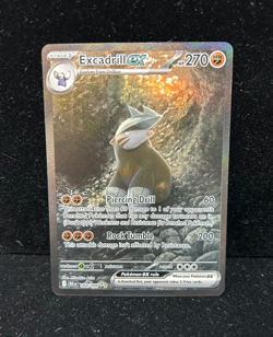 Pokemon TCG Black Bolt Excadrill EX 168/086 SIR NM - Image 1