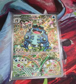 Seismitoad 105/086 Sv: Black Bolt Illustration Rare Holo Full Art Pokemon 2025 - Image 1