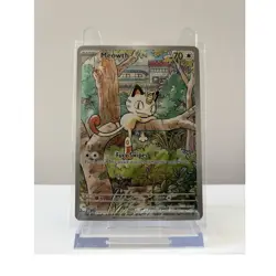 Pokemon Meowth Illustration Rare Me02: Phantasmal Flames Holo 106/094 70 HP Fur… - Image 1