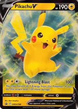 Pikachu V - SWSH198 - SWSH Black Star Promos NM-Mint Pokemon SWSH Black Star - Image 1