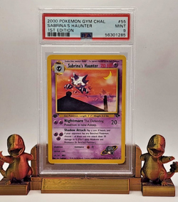 2000 Pokemon Gym Challenge 1st Edition Sabrina's Haunter #55 PSA 9 - Image 1