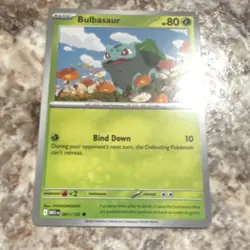 Pokemon Bulbasaur Basic Common Grass Regular 001/132 HP 80 English 2023 TCG - Image 1