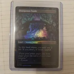 MTG Overgrown Tomb (Borderless) Lorwyn Eclipsed Foil #0350 M/NM - Image 1