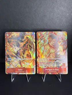 One Piece Sabo OP05-007 & Portgas.D.Ace ST15-005 Promos - Image 1