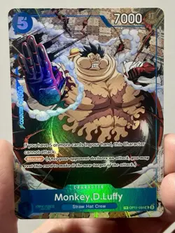 Monkey D. Luffy Treasure Rare OP13 Carrying on His Will OP11-058 One Piece TR NM - Image 1