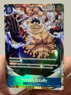 Monkey D. Luffy Treasure Rare OP13 Carrying on His Will OP11-058 One Piece TR NM - Image 2