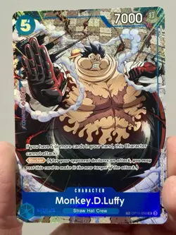 Monkey D. Luffy Treasure Rare OP13 Carrying on His Will OP11-058 One Piece TR NM - Image 4