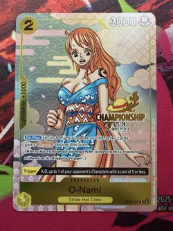 One Piece O-Nami Nami OP06-101 Championship CS 25-26 Stamp Promo - Image 1