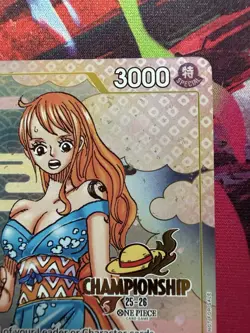 One Piece O-Nami Nami OP06-101 Championship CS 25-26 Stamp Promo - Image 3